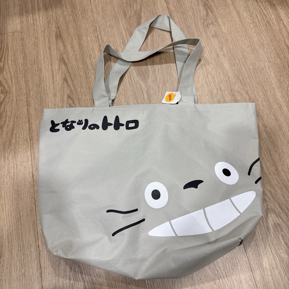 Gray Totoro Tote Bag